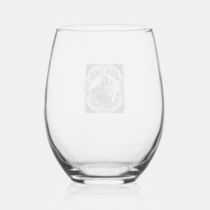 Jesus Chess Strategy Symbol Jesus Chess Strategy C Stemless Wine Glass