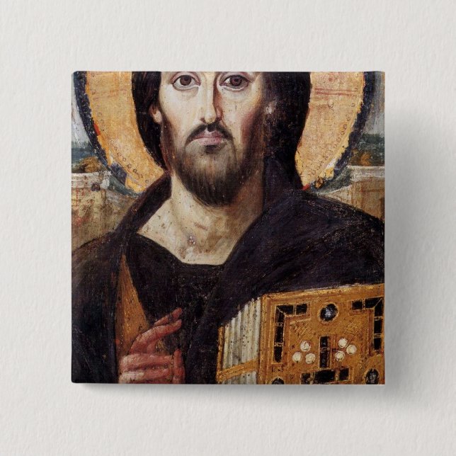 Jesus Christ 15 Cm Square Badge (Front)