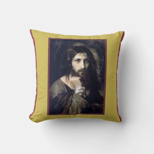 Jesus Christ 1888 by Georg Karl Franz Cornicelius Cushion