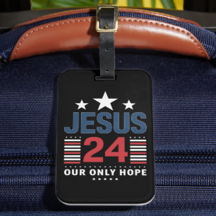 Jesus Christ 2024 President USA Election Political Luggage Tag