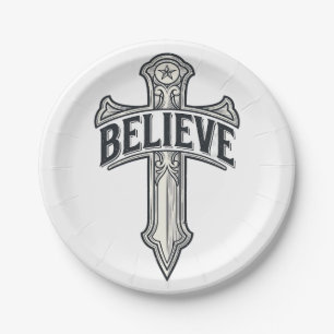 Jesus Christ Anchor of My Soul Christian Shirt Paper Plate