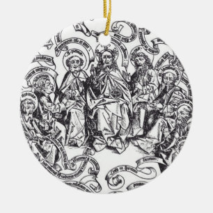 Jesus Christ and 12 Apostles Ceramic Ornament
