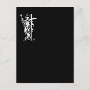 Jesus Christ and a cross Postcard