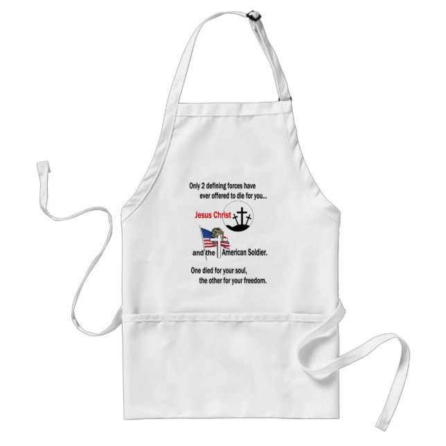 Jesus Christ and the American Soldier Standard Apron (Front)