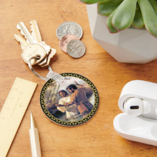 Jesus Christ Baptism image one Key Ring