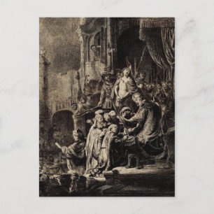 Jesus Christ before Pilate Postcard