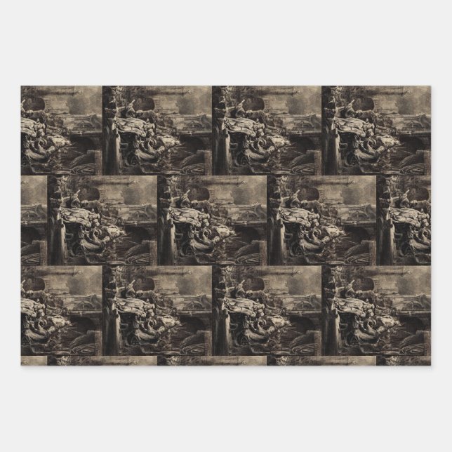 Jesus Christ before Pilate Wrapping Paper Sheet (Front)