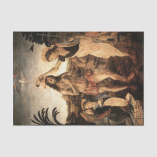 Jesus christ being baptised by John, painting by L Tissue Paper