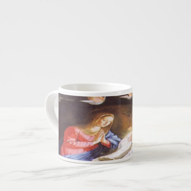 JESUS CHRIST BIRTH ESPRESSO CUP (Front Left)