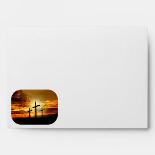 Jesus Christ Blessed Virgin Mary Dove Calvery Envelope