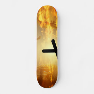 Jesus Christ Blessed Virgin Mary Dove Calvery Skateboard