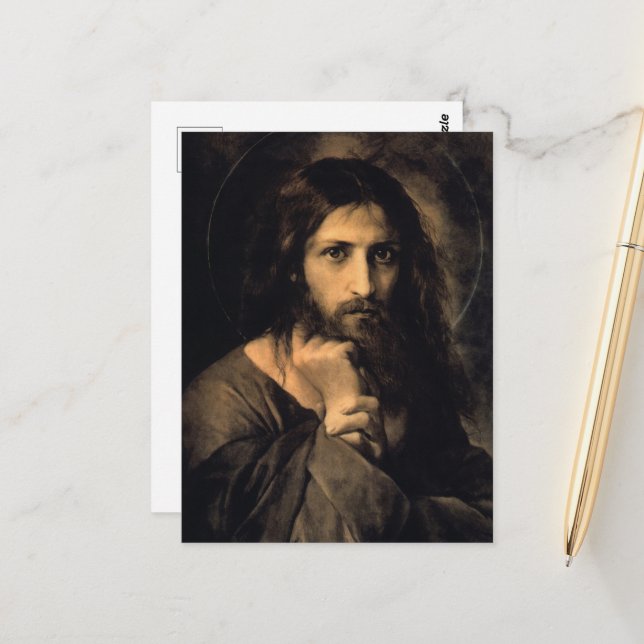 Jesus Christ by Georg Cornicelius Postcard (Front/Back In Situ)
