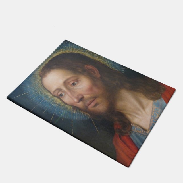Jesus Christ (by Quentin Metsys) Doormat (Angled)