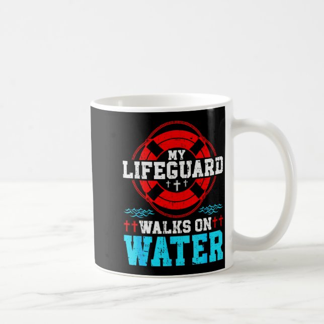 Jesus Christ Christian My Walks On Water  Coffee Mug (Right)