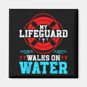 Jesus Christ Christian My Walks On Water Magnet