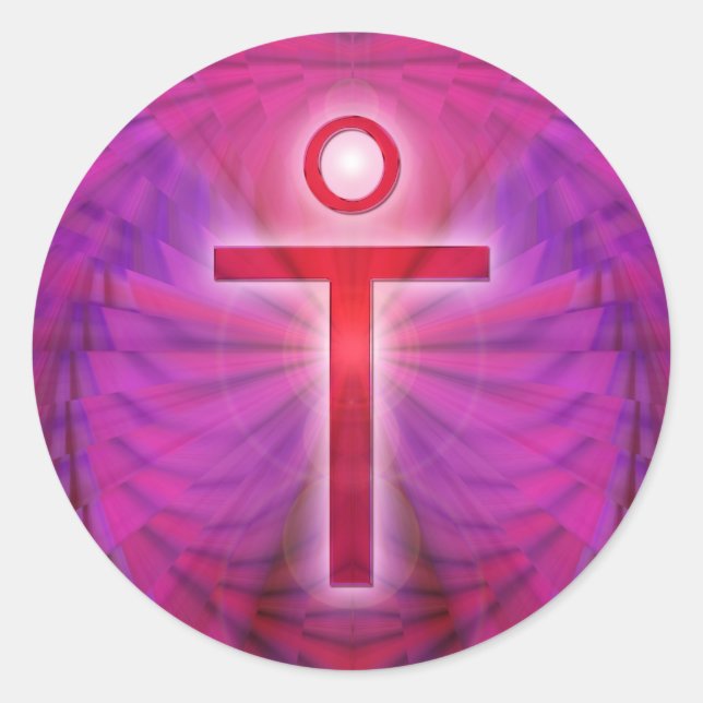 Jesus Christ Classic Round Sticker (Front)