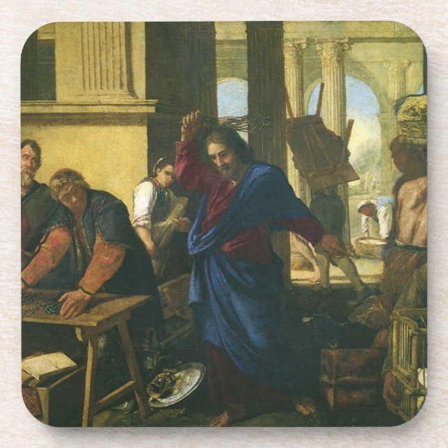 Jesus Christ Cleansing of the Temple Coaster (Front)