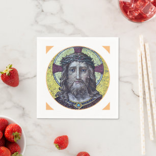 Jesus Christ & Compassion Art vintage table Napkin
