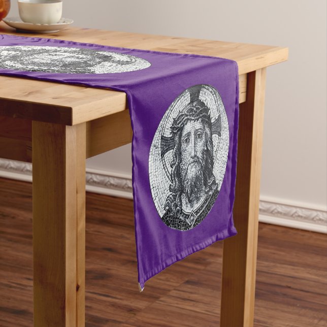 Jesus Christ & Compassion Art vintage Table runner (In Situ)