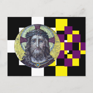 Jesus Christ & Compassion, modern art / postcard
