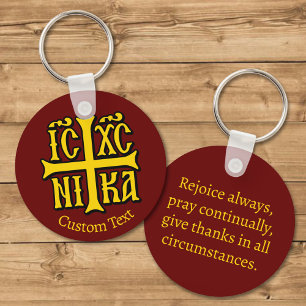 Jesus Christ Conquers Emblem Key Ring