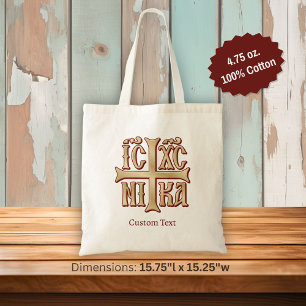 Jesus Christ Conquers Emblem Tote Bag