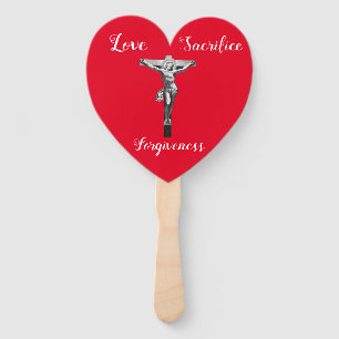 Jesus christ Cross Son Of God Bible Quotes ART Hand Fan