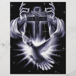 Jesus Christ Crown of Thorns and Dove Flyer