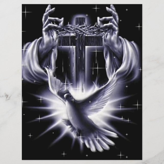 Jesus Christ Crown of Thorns and Dove Flyer (Front)