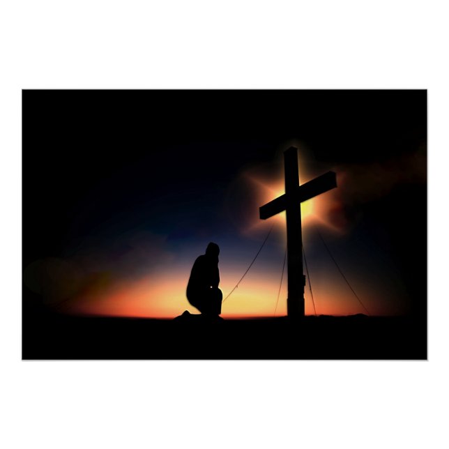 Jesus Christ Crucifixion Cross Poster (Front)