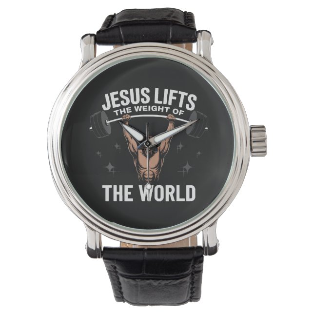 Jesus Christ Deadlifting Watch (Front)