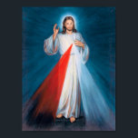 Jesus Christ Divine Mercy Sacred Heart of Jesus Poster<br><div class="desc">Jesus Christ Divine Mercy Sacred Heart of Jesus - art prints on various materials. A great gift idea to brighten up your home. Also buy this artwork on phone cases, apparel, mugs, pillows and more. Poster and Art Print on clothing and for your wall – various backgrounds – great print...</div>
