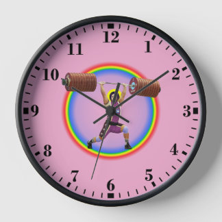 Jesus Christ doing the Clean and Jerk Clock