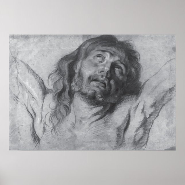 Jesus Christ Drawing Anthony van Dyck Poster (Front)