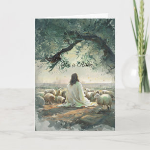 Jesus Christ Easter Religious Chisrian Card