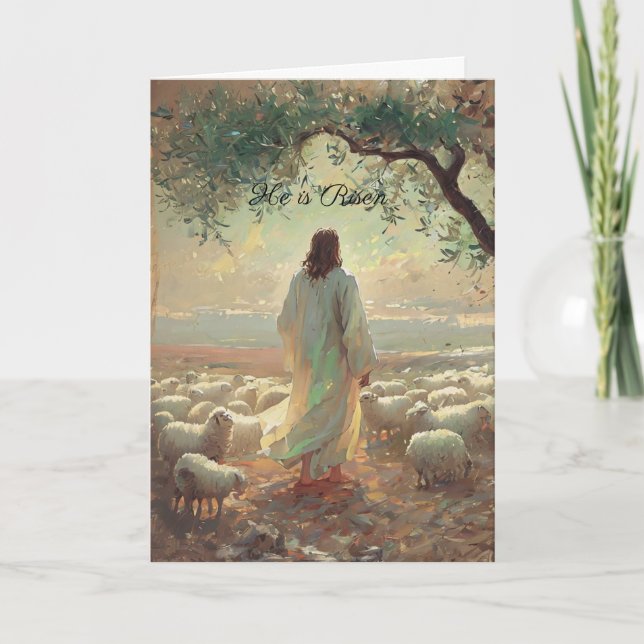 Jesus Christ Easter Religious Chisrian Card (Front)