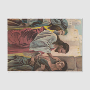 Jesus Christ healing the blind man Tissue Paper