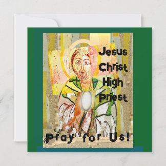 Jesus Christ High Priest Flat Thank You Card