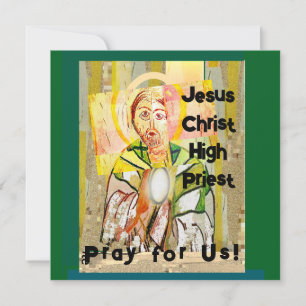 Jesus Christ High Priest Flat Thank You Card