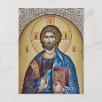 Jesus Christ Holding the Gospels Icon