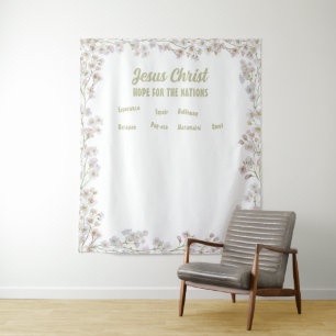 Jesus Christ Hope for All Nations 4 Tapestry