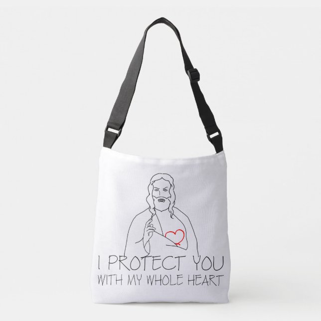 Jesus Christ - I Protect You Crossbody Bag (Front)