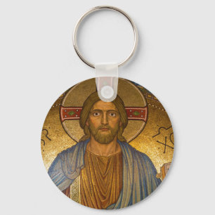 Jesus Christ IC XC Button Keychain