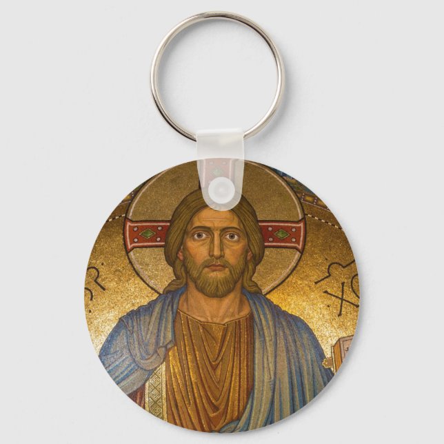 Jesus Christ IC XC Button Keychain (Front)