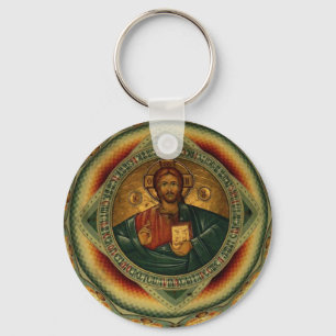 Jesus Christ Iisus Iisus Orthodox Key Chain