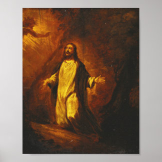 Jesus Christ In Gethsemane Poster