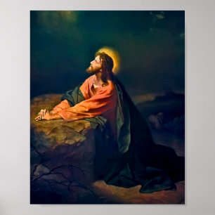 Jesus Christ In Gethsemane Poster