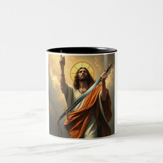Jesus Christ is King 2-tone Coffee Cup (Center)