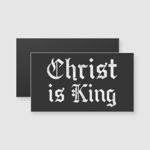 Jesus Christ Is King Gothic Blackletter Grunge Art