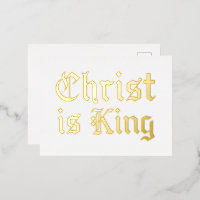 Jesus Christ Is King Gothic Blackletter Grunge Art